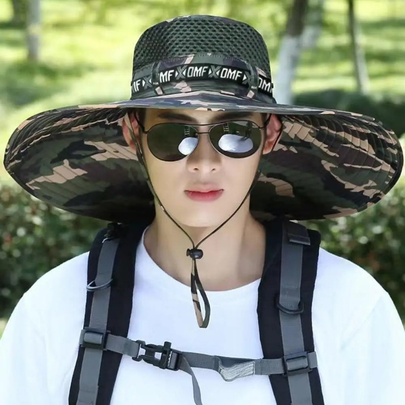Bucket Hat Cotton - Summer Large Sun Hat Men Women