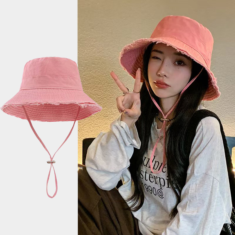Bucket Hat Cotton - Summer Fisherman Cap for Women Korean