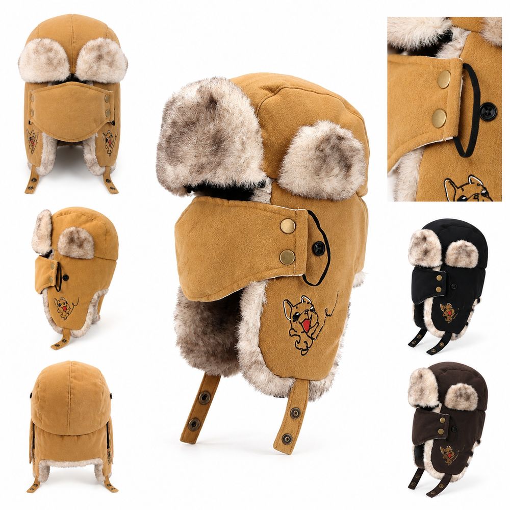Winter Trapper Hat - New Faux Fur Lining Trapper Hat