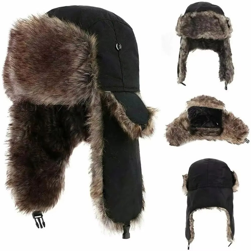 Winter Russian Ushanka Hat Men - Winter Trapper Hat 评论和价格