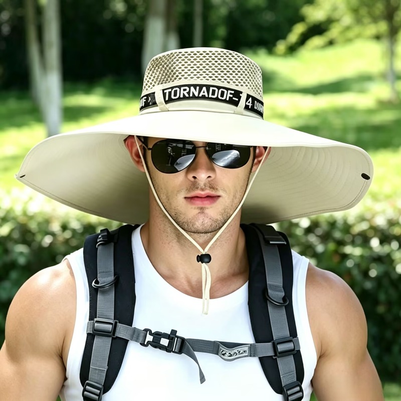 Summer Large Sun Hat Men Women - Bucket Hat Cotton 评论和价格