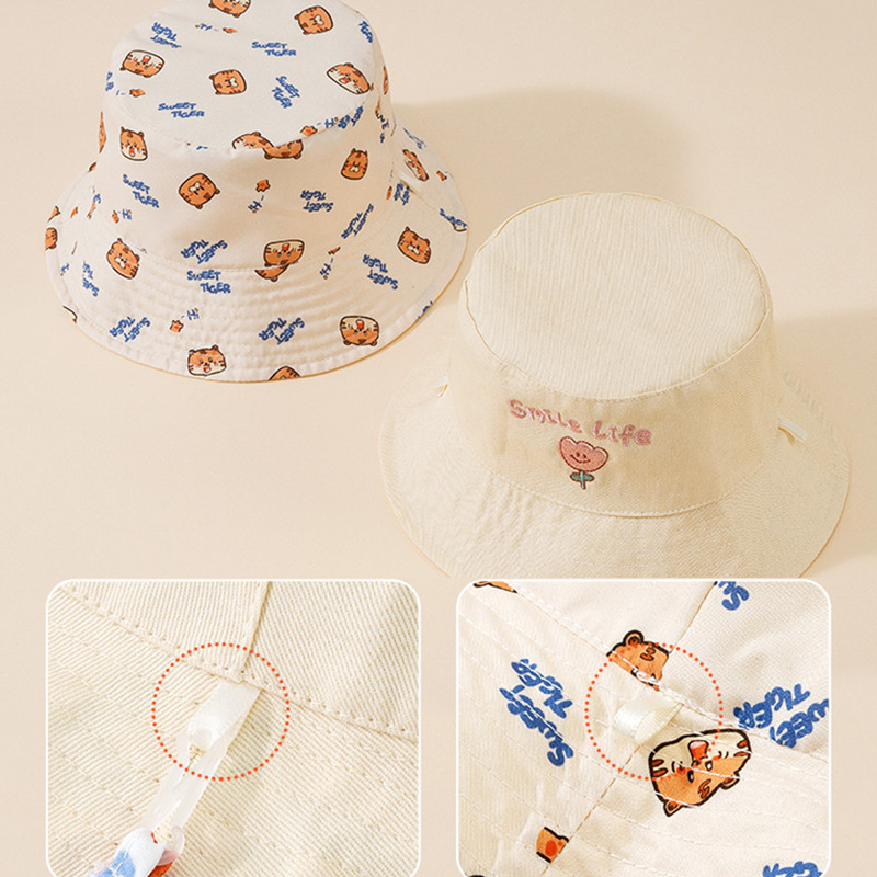 Letter Embroidered Baby Bucket - Bucket Hat Cotton 评论和价格