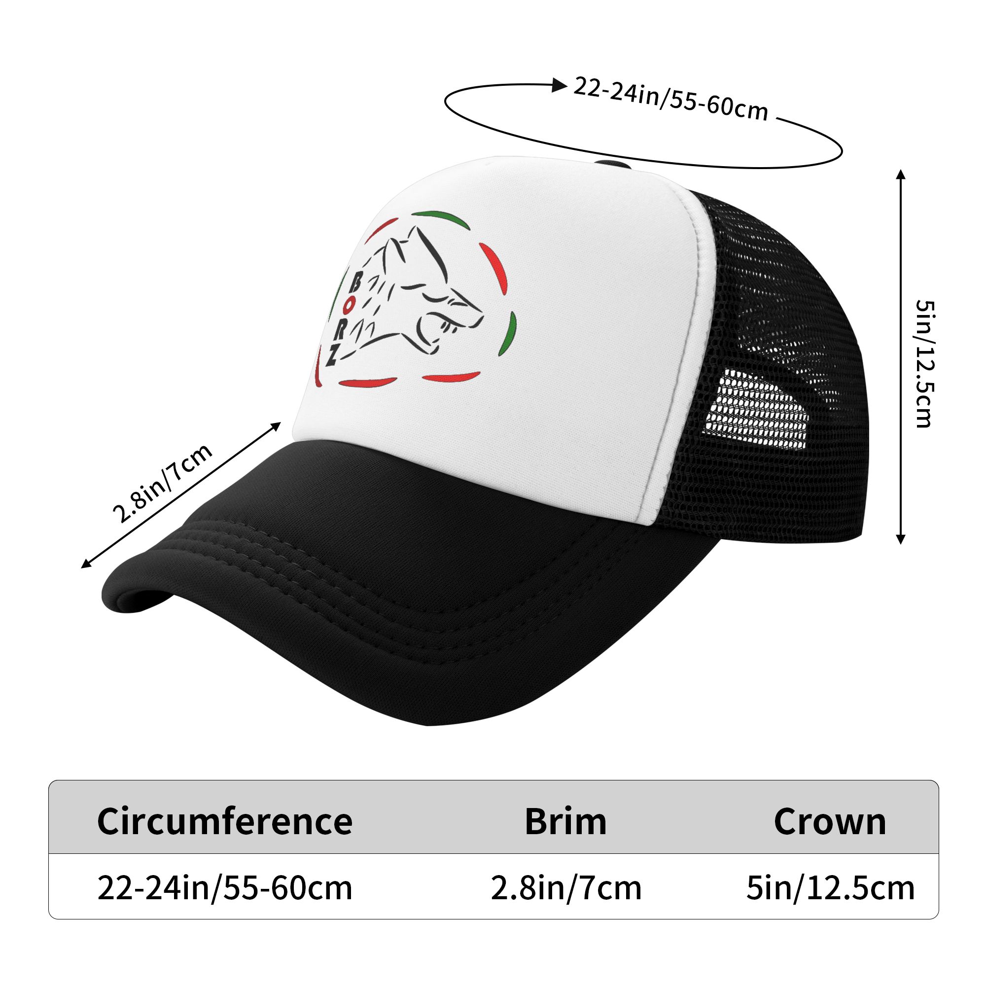 Chechen Wolf, Borz Design  Sun - Trucker Cap Mesh 评论和价格