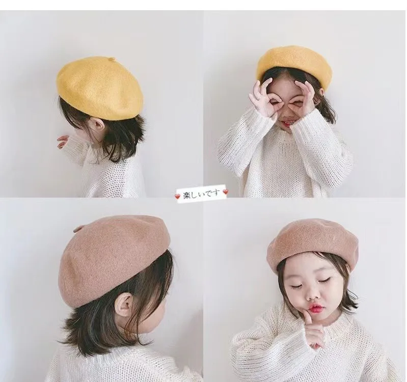 AGE 2-6 Years old (50-52cm)Kid - Beret French Wool 评论和价格