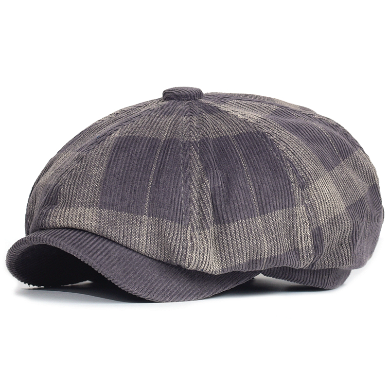 Autumn Winter Plaid Thick News - Dad Hat Cotton 评论和价格