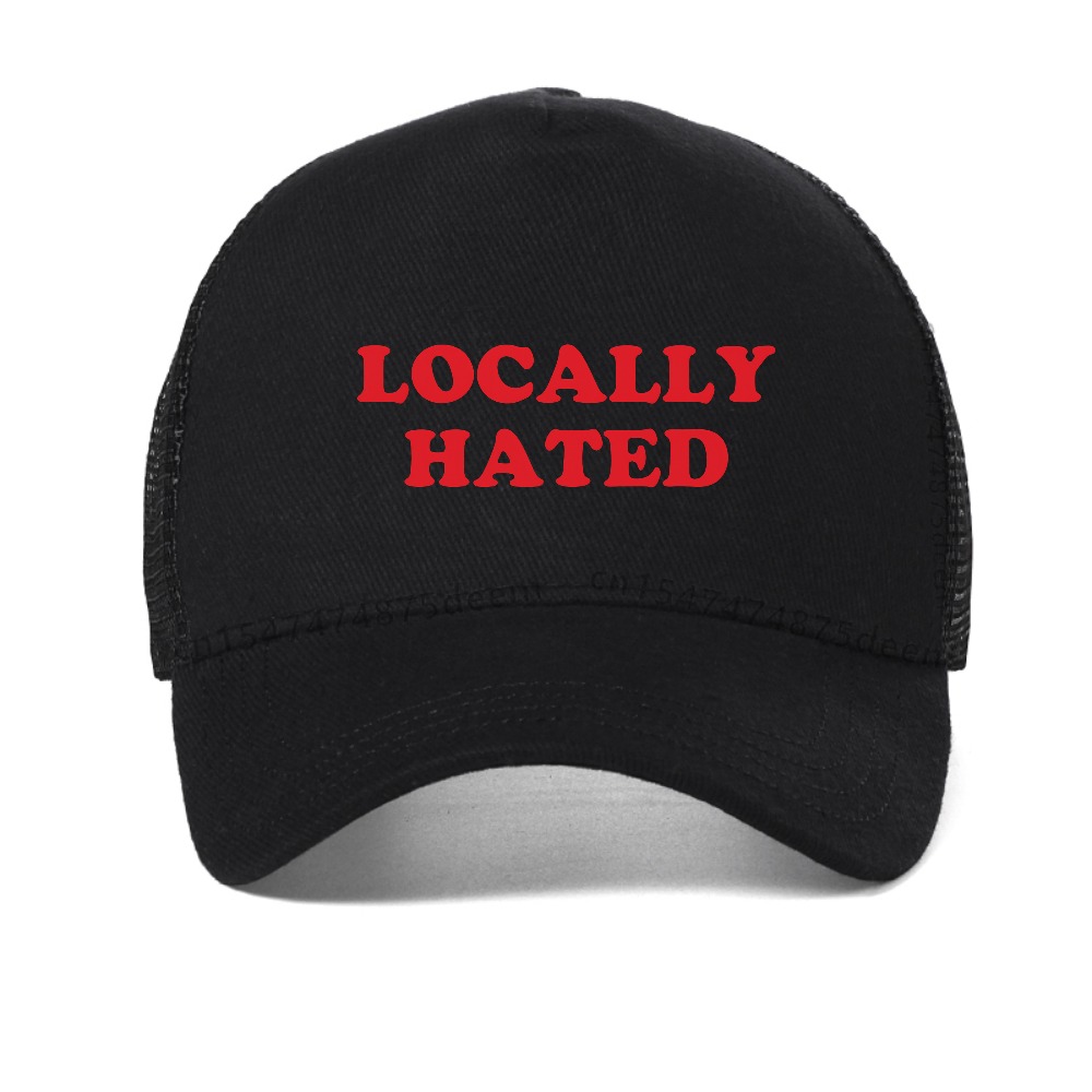 locally hated letter print bas - Trucker Cap Mesh 评论和价格